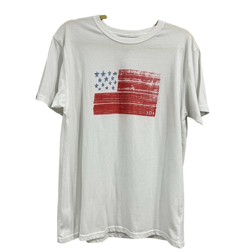 30a Dumpster Dives Usa Flag Graphic Tee Large